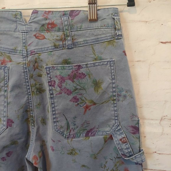 ❤️SOLD❤️Hudson Jeans Womens Size 27 The Leverage HR Ankle Cargo Pant Floral - Picture 7 of 8